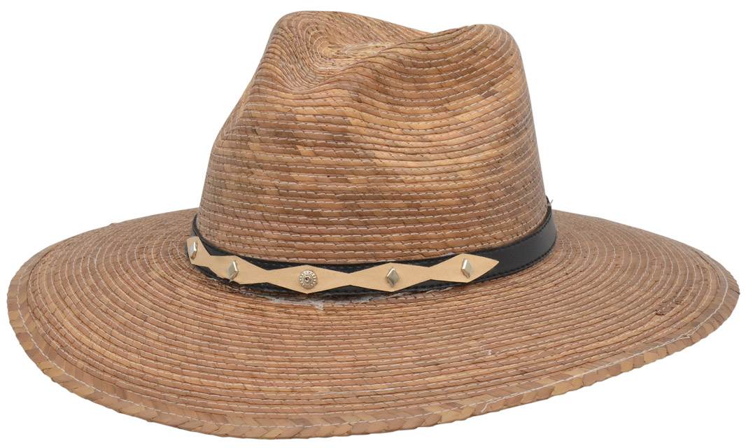 Alamo Palm Hat with Hondo Crown 05800 3D Belt