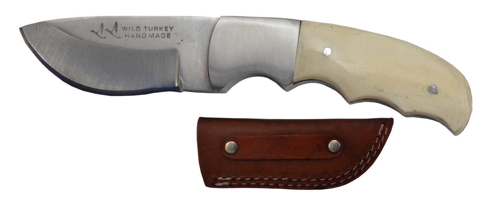 Wild Turkey Handmade Fixed Blade Knife KWT8015 3D Belt